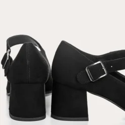 Reqins BABIES A TALONS GINGER CUIR VELOURS NOIR Best