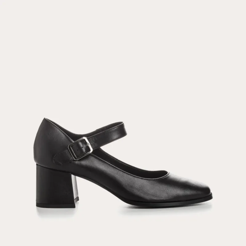 Reqins BABIES A TALONS GINGER CUIR NOIR Best