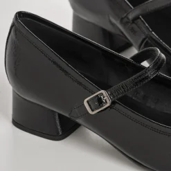 Reqins BABIES A TALONS KELLY CUIR NAPLAK NOIR Outlet