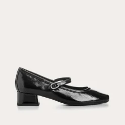 Reqins BABIES A TALONS KELLY STRASS CUIR NAPLAK NOIR Online