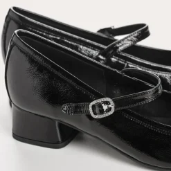 Reqins BABIES A TALONS KELLY STRASS CUIR NAPLAK NOIR Online