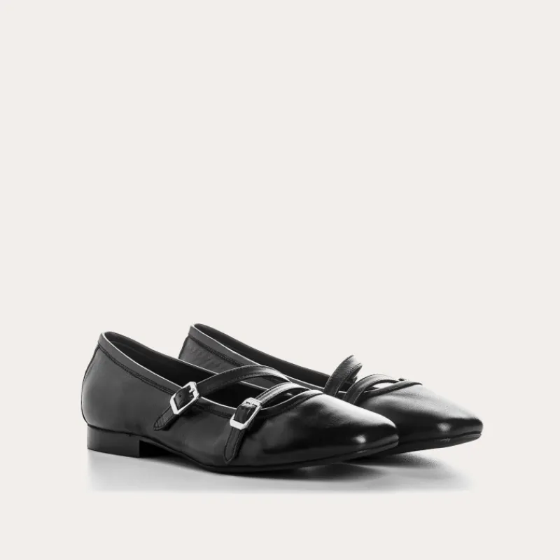 Reqins BABIES CALLISTE CUIR NOIR Clearance