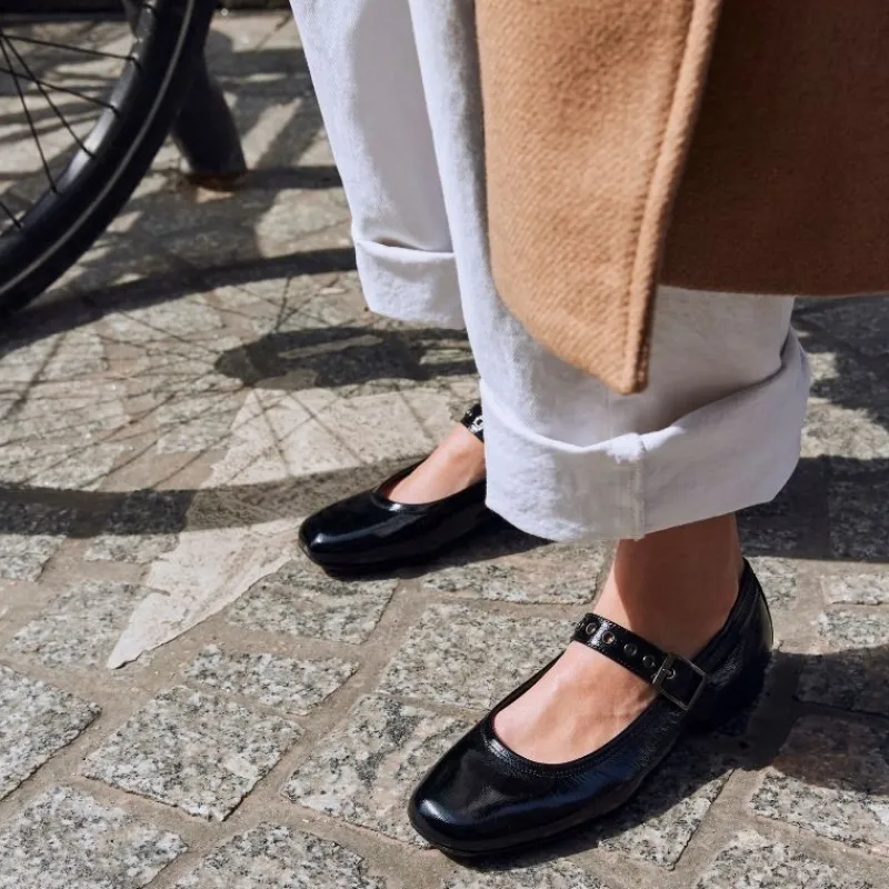 Reqins BABIES CELESTA CUIR NAPLAK NOIR Best