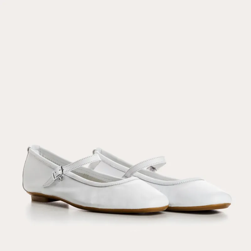 Reqins BABIES HONOR CUIR BLANC Sale