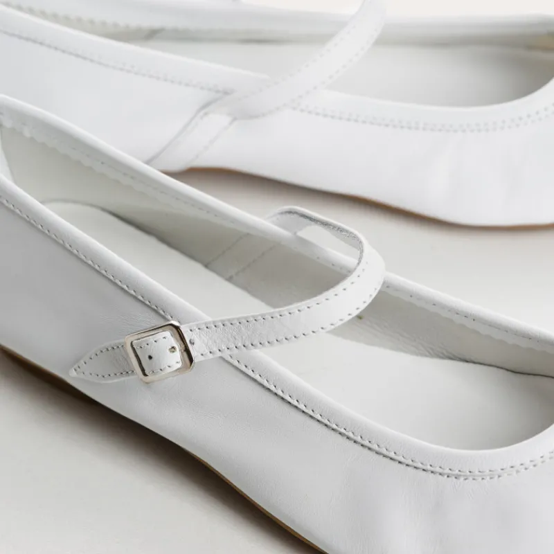 Reqins BABIES HONOR CUIR BLANC Sale