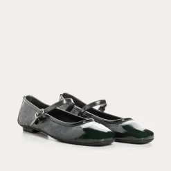 Reqins BABIES HONOR CUIR VERNIS NAPLAK VERT Outlet