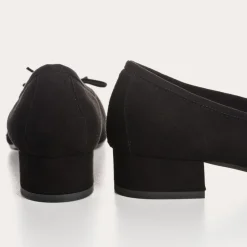 Reqins BALLERINES A TALONS FETICHE CUIR VELOURS NOIR Hot