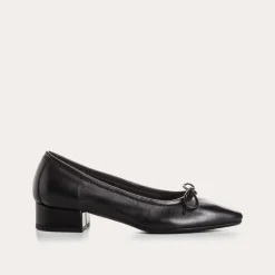 Reqins BALLERINES A TALONS FETICHE CUIR NOIR Best