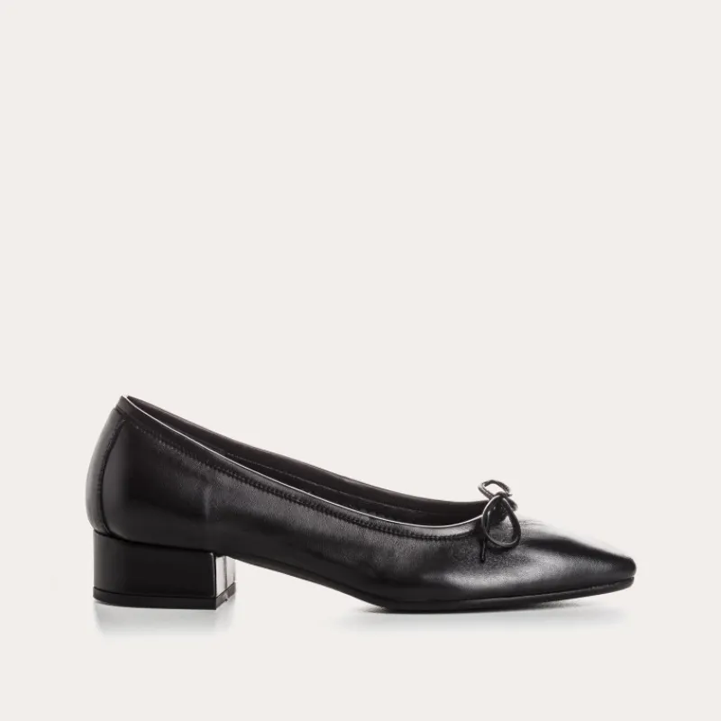 Reqins BALLERINES A TALONS FETICHE CUIR NOIR Best