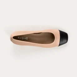 Reqins BALLERINES A TALONS KANA CUIR BICOLORE ROSE Sale