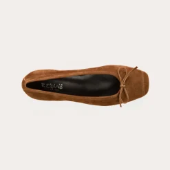 Reqins BALLERINES A TALONS KYRIEL CUIR VELOURS MARRON Outlet