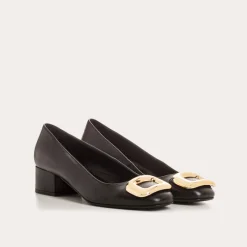 Reqins BALLERINES A TALONS RAFAELLE CUIR NOIR Online