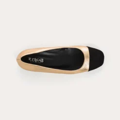 Reqins BALLERINES A TALONS RIVIERA CUIR METALLISE METALLIQUE Outlet