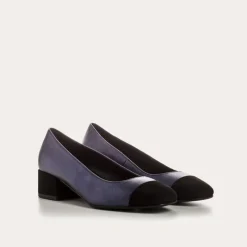 Reqins BALLERINES A TALONS RIVIERA CUIR METALLISE BLEU Best