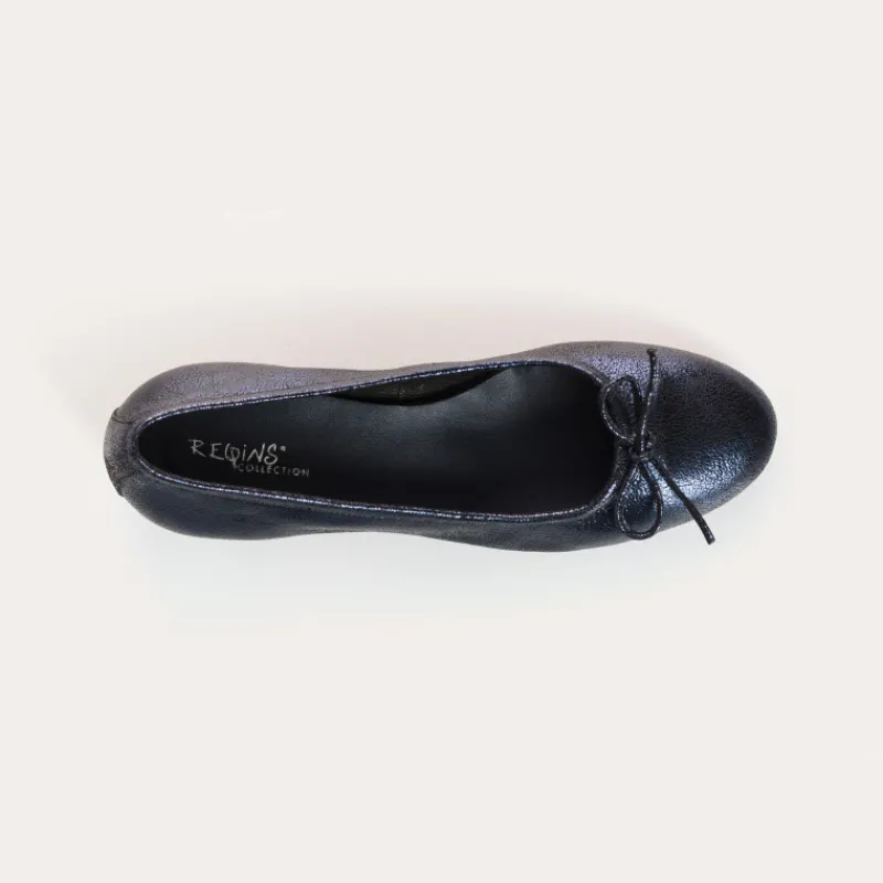 Reqins BALLERINES ALMA CRACK METALLIQUE New