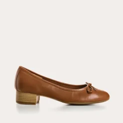 Reqins BALLERINES ALMA CUIR CAMEL Discount
