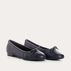 Reqins BALLERINES CARMEN CRACK METALLIQUE New