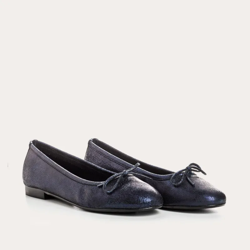 Reqins BALLERINES CARMEN CRACK METALLIQUE New