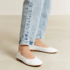 Reqins BALLERINES CARMEN CUIR CC BLANC Online