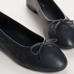 Reqins BALLERINES CARMEN CUIR CC BLEU Discount