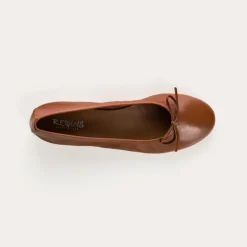 Reqins BALLERINES CARMEN CUIR CC CAMEL Fashion