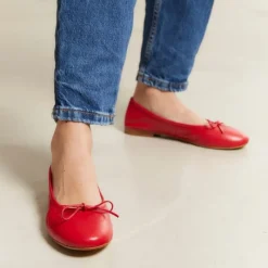 Reqins BALLERINES CARMEN CUIR CC ROUGE Best