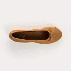 Reqins BALLERINES CARMEN CUIR VELOURS CC CAMEL Hot