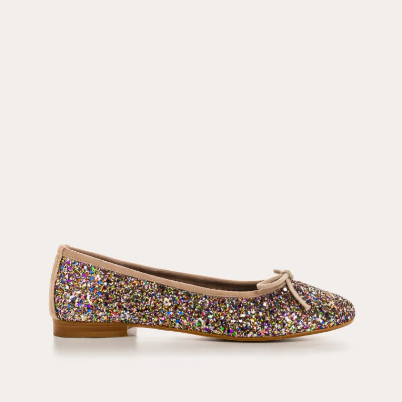 Reqins BALLERINES CARMEN GLITTER CC MULTICOLORE New