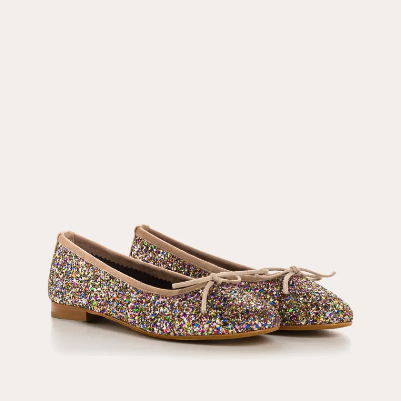 Reqins BALLERINES CARMEN GLITTER CC MULTICOLORE New