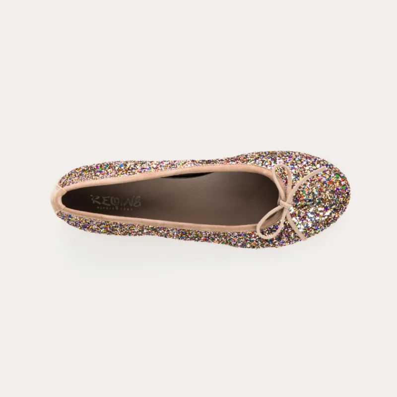 Reqins BALLERINES CARMEN GLITTER CC MULTICOLORE New