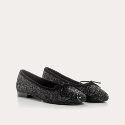 Reqins BALLERINES CARMEN GLITTER CC NOIR Clearance