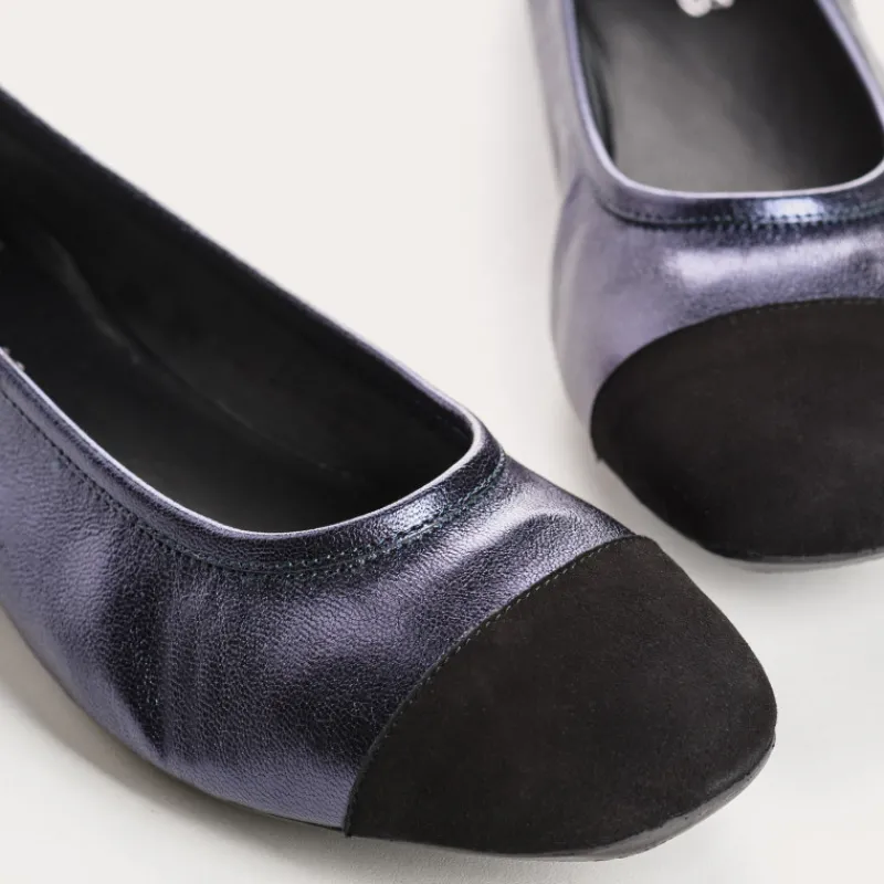 Reqins BALLERINES HALCINE CUIR METALLISE Clearance