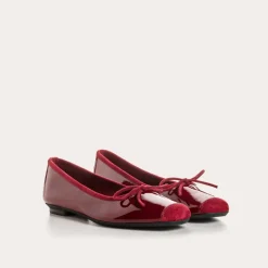Reqins BALLERINES HARMONY CUIR VERNIS ROUGE Outlet