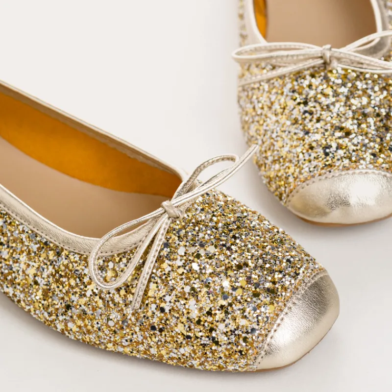 Reqins BALLERINES HARMONY GLITTER METALLIQUE Sale