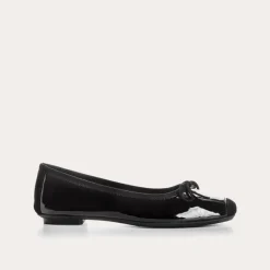 Reqins BALLERINES HARMONY VERNIS/CUIR VELOURS CC NOIR Discount