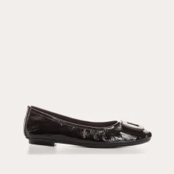 Reqins BALLERINES HELENE CUIR VERNIS NOIR Sale
