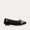 Reqins BALLERINES HELLO CUIR VELOURS/ECLAT NOIR Sale