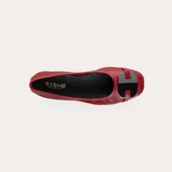 Reqins BALLERINES HERMES CUIR ROUGE Clearance
