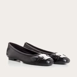 Reqins BALLERINES HERMES CUIR NOIR Clearance