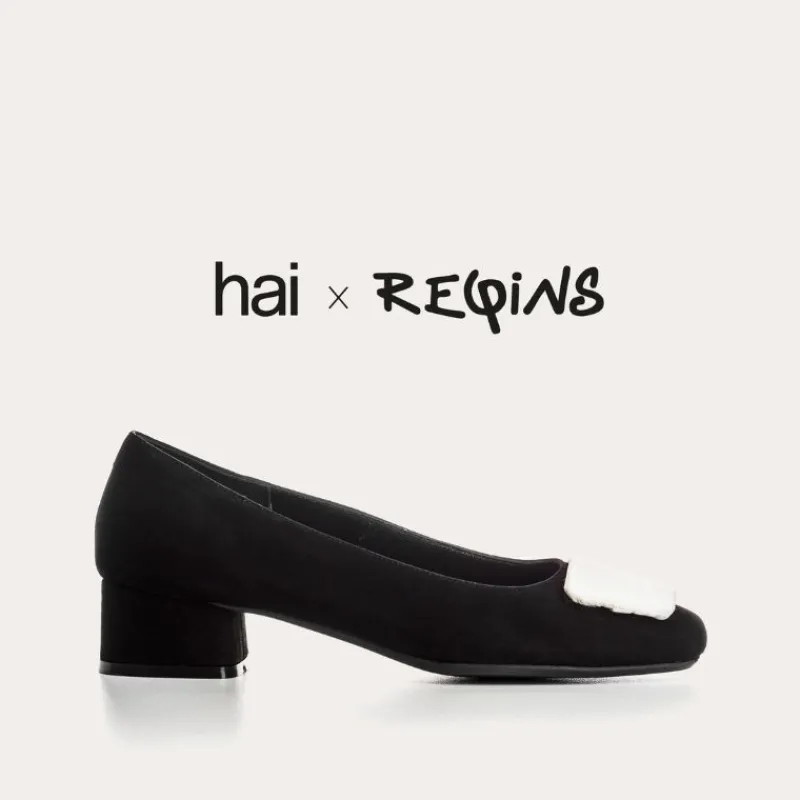 Reqins BALLERINES KEFIR CUIR VELOURS/SILK NOIR Best