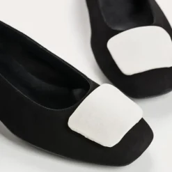 Reqins BALLERINES KEFIR CUIR VELOURS/SILK NOIR Best