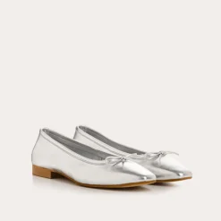 Reqins BALLERINES TRAVIATA CUIR METALLISE ARGENT Online