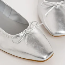 Reqins BALLERINES TRAVIATA CUIR METALLISE ARGENT Online