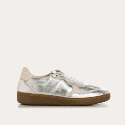 Reqins BASKETS ATHENA CUIR METALLISE METALLIQUE Outlet