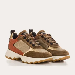 Reqins BASKETS FOSTER CUIR CAMEL Clearance