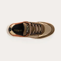 Reqins BASKETS FOSTER CUIR CAMEL Clearance