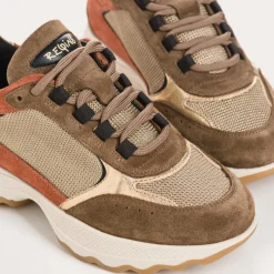 Reqins BASKETS FOSTER CUIR CAMEL Clearance