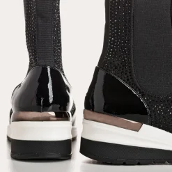 Reqins BASKETS IMAGE LYCRA NOIR Outlet