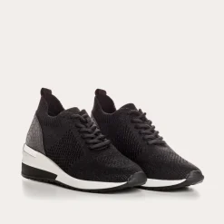 Reqins BASKETS INDIA CROCHET LAME NOIR Fashion