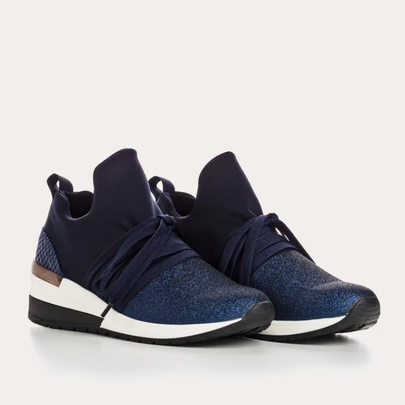 Reqins BASKETS INUIT LYCRA MARINE New